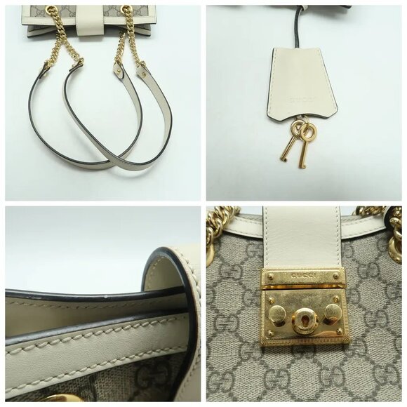 GUCCI Padlock Brown Leather Shoulder Bag 957-052825 - Picture 8 of 12